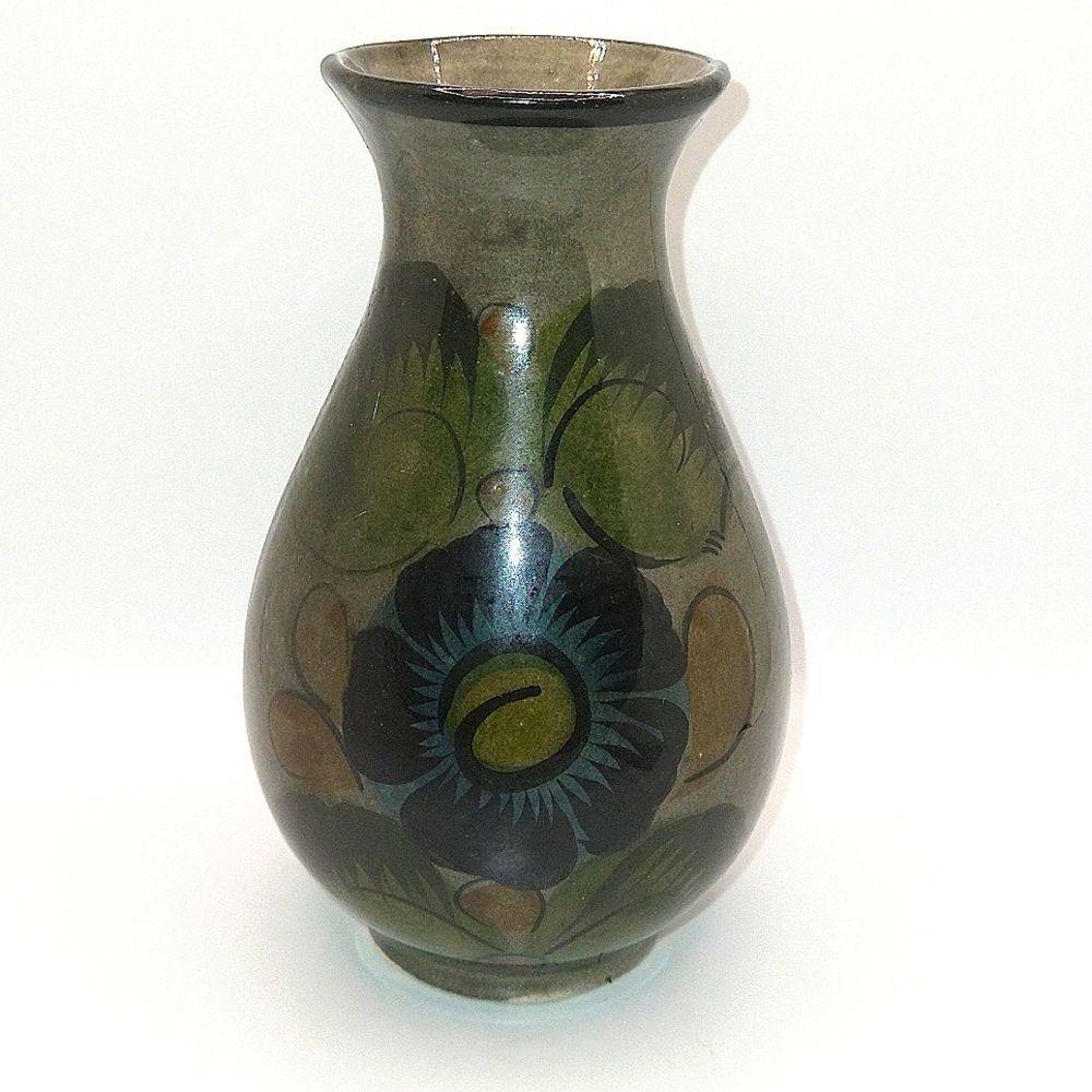 Tonala Hand Painted Vase - Mexico - Medium Size